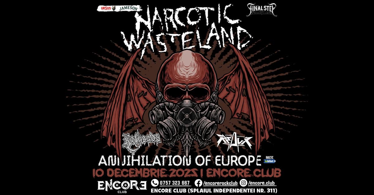 Narcotic Wasteland (US) | Rotheads (RO) | ReduX (RO) live in Encore Club