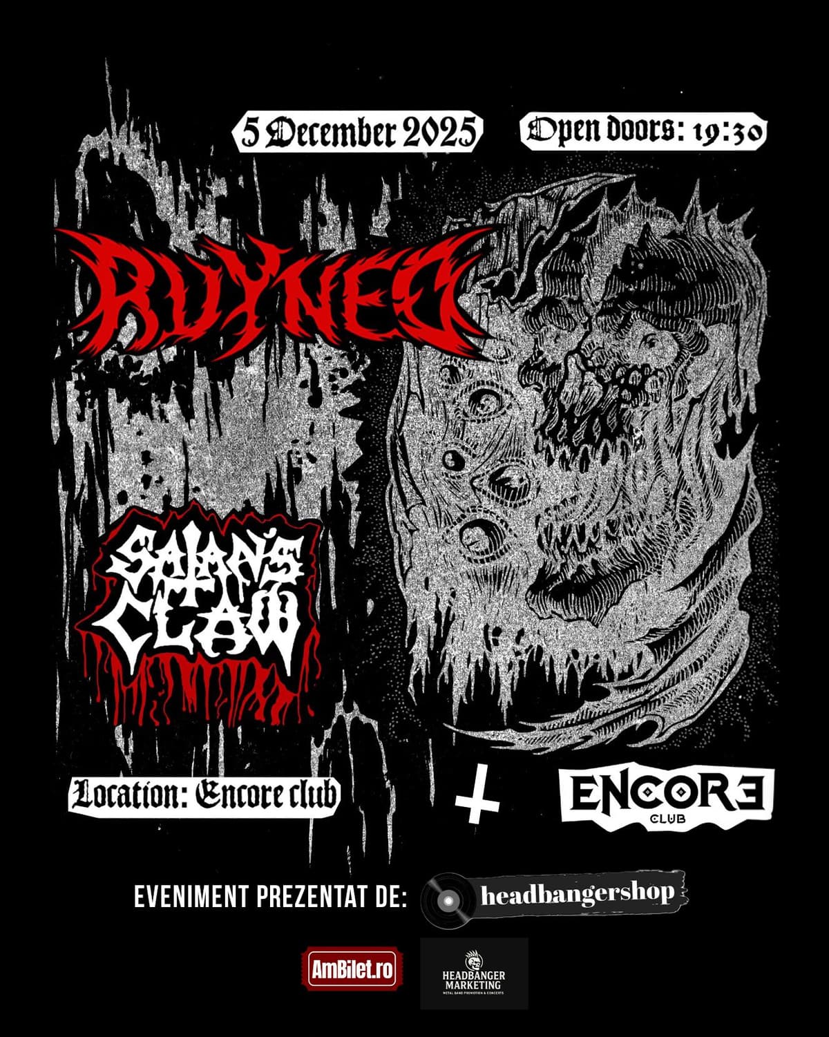 Ruyned and Satan's Claw LIVE in Encore Club, Bucharest